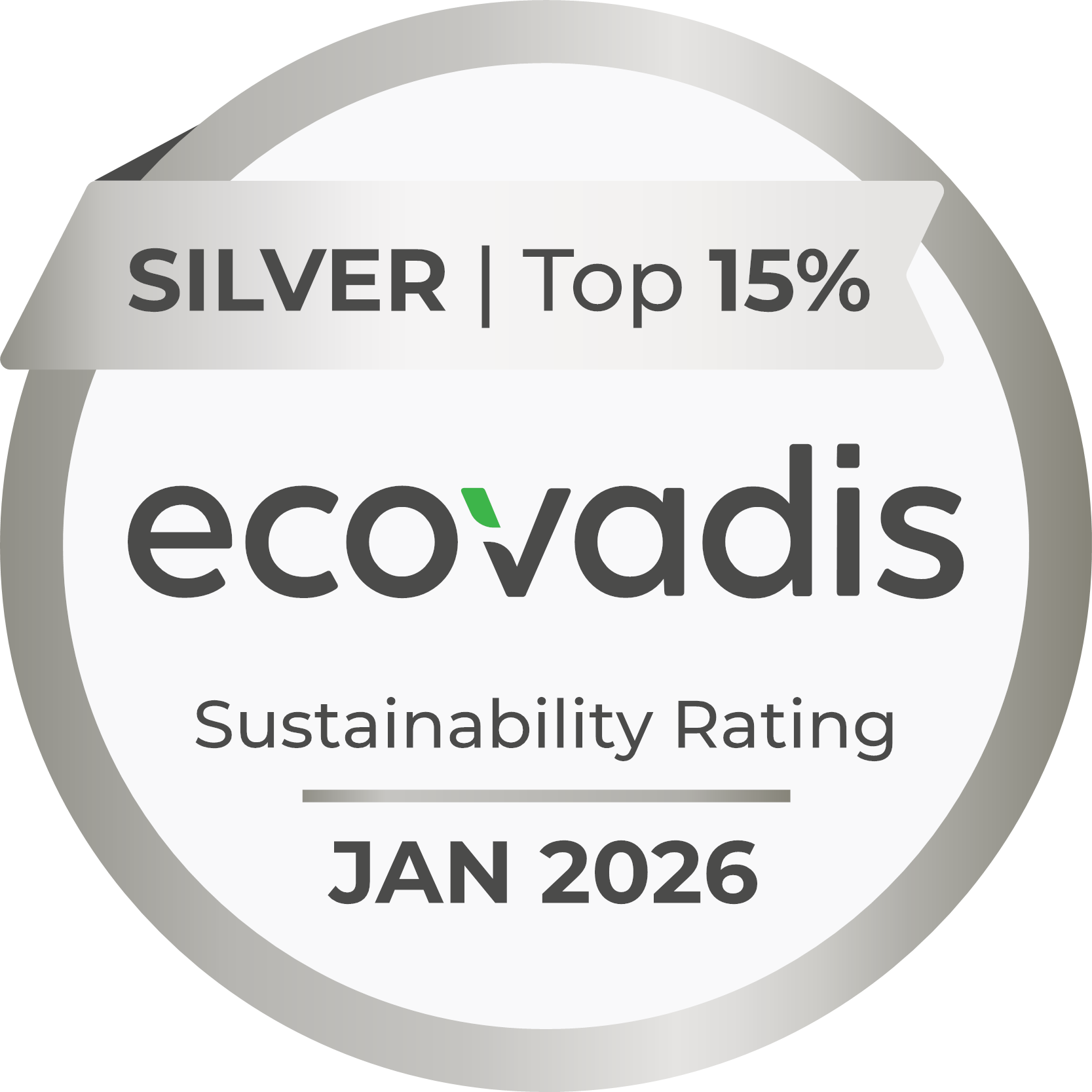 EcoVadis Silver Medal 2026
